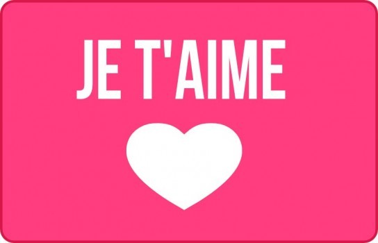 Je t'aime